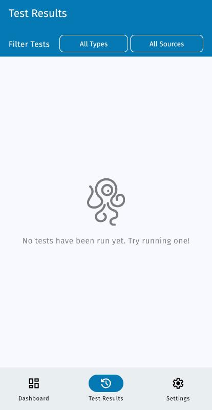 Delete all tests results